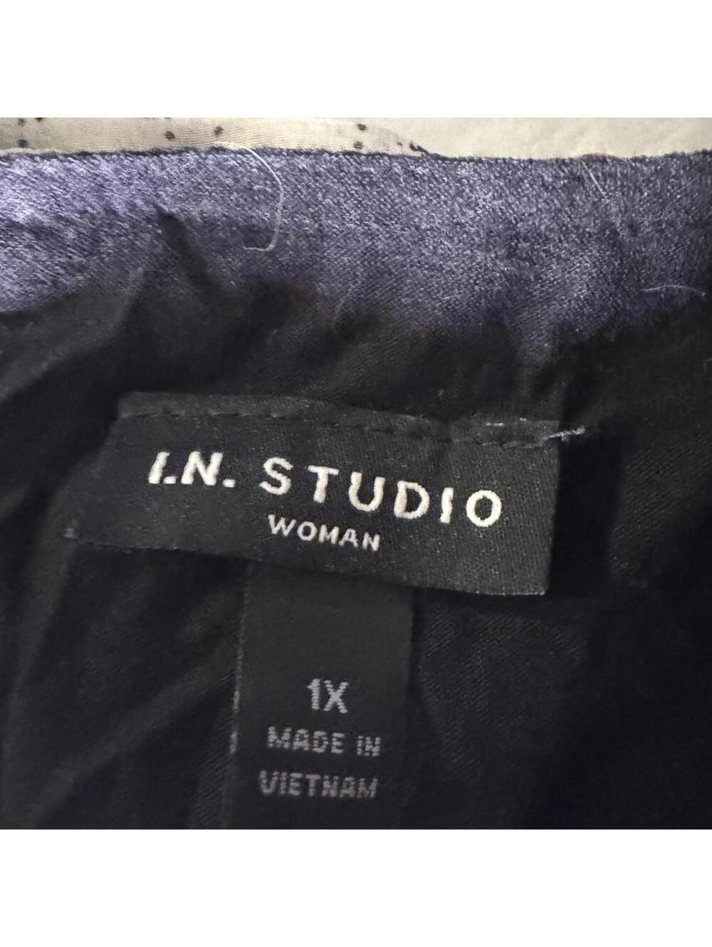 I.N. Studio Elegant Black Blouse - Women’s XL - Picture 2 of 2